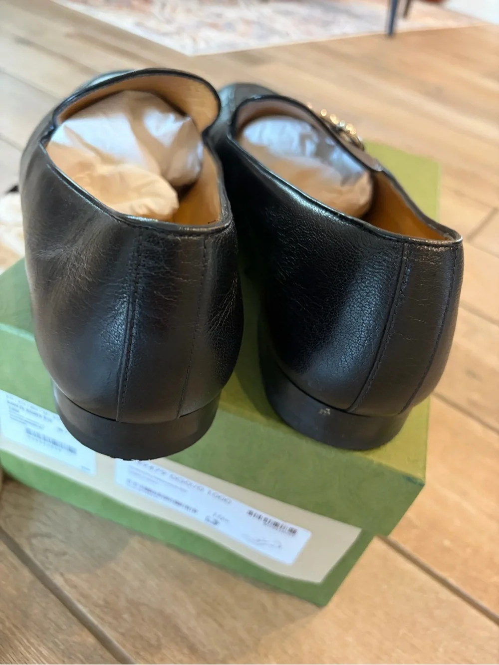 Gucci Horsebit loafers in black leather silver toned hardware Men’s 11.5 US